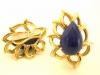 Gold and Lapis Lazuli Ear Clips by David Webb c1960-3